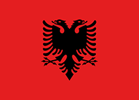 Albania flag.