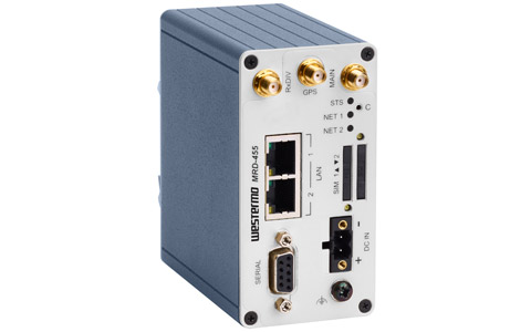 Industrial cellular router MRD-455/455-NA by Westermo. 